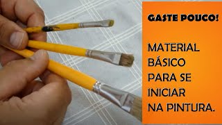 CONHEÇA OS MATERIAIS BÁSICOS PARA PINTURA EM TECIDOS E COMO COMEÇAR SEM GASTAR MUITO [upl. by Anahoj]