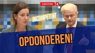 WildersquotINCOMPETENTE MINISTERquottegen NSC minister mb t Halsema [upl. by Etirugram37]