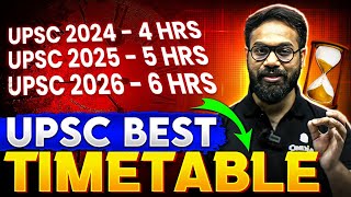 BEST Timetable For UPSC 2025 2026 2027  OnlyIAS [upl. by Lerim135]