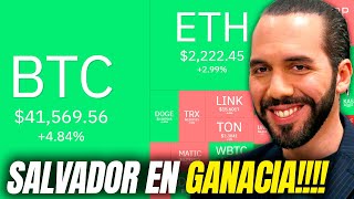 NAYIB BUKELE EN GANANCIAS BITCOIN EL SALVADOR [upl. by Zeuqram752]