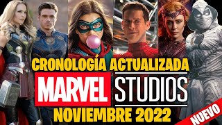 CRONOLOGÍA MARVEL STUDIOS  🚨ACTUALIZADO 2022🚨 ORDEN CORRECTO de las SERIES y PELÍCULAS del UCM 🤯🔥 [upl. by Farrow]