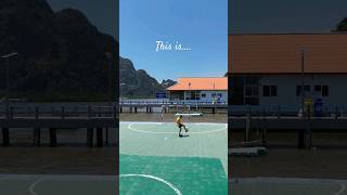 Thailands floating football pitch 😍⚽️🇹🇭 Koh Panyee ✨️ thailand travel beautifuldestinations [upl. by Py120]