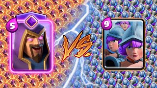 EVOLVED WIZARD Vs THREE MUSKETEERS  Clash Royale Challenge [upl. by Aicele]