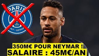 NEYMAR A RECU UNE OFFRE DE 350M€ POUR QUITTER LE PSG APRES LÉLIMINATION  LA FIN  ZI714 [upl. by Roosnam130]