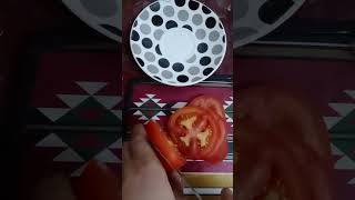 Satisfying cutting skills tomato ASMR trendingshort viralshort [upl. by Itsirk]