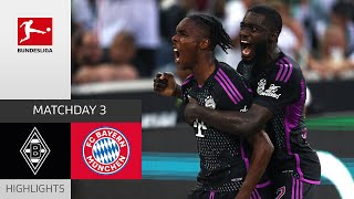 Borussia Mgladbach  FC Bayern München 12  Highlights  Matchday 3 – Bundesliga 202324 [upl. by Scharaga]