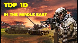 Top 10 Strongest Military Forces In The Middle East [upl. by Avuha824]