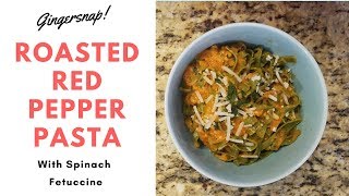 Quick Roasted Red Pepper Pasta [upl. by Betthezul]