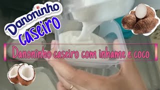 Danoninho caseiro com inhame e coco [upl. by Carmon]