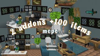 2 mods 100 ítems para Minecraft pebe Aesthetic Minecraft 🐈‍⬛ [upl. by Adnara910]