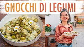 GNOCCHI RUSTICI DI LEGUMI ALLE ERBE  Ricetta Facile Senza Patate  Elefanteveg [upl. by Trebled]