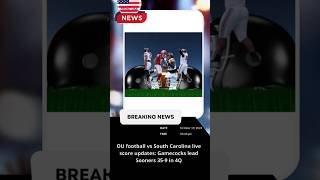 OU football vs South Carolina live score updates Gamecocks lead Sooners 359 in 4Q shorts [upl. by Lorant]