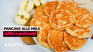 Pancake alle mele come farli soffici e golosissimi [upl. by Esilram]