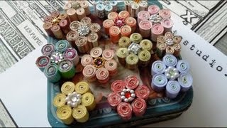 Rolled Paper Flower Tutorial [upl. by Mcmaster806]