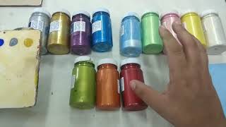 TIPS PARA USAR PINTURAS NACARADAS EN CERAMICA [upl. by Winser]