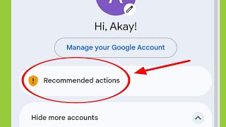 What is Recommended Actions in Google Account [upl. by Caresse540]