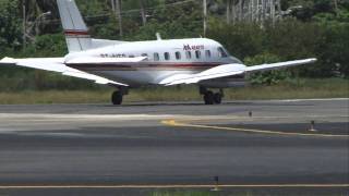 Embraer Bandeirante EMB110 da Abaeté decolando de Salvador  PTMFO [upl. by Jacintha435]