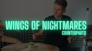 Counterparts  Wings Of Nightmares  Drum Cover [upl. by Einneg]