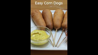 Homemade corn dogs recipe shorts [upl. by Maurreen158]