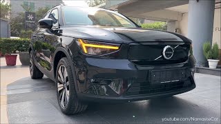 Volvo XC40 Recharge P8 ₹56 lakh  Reallife review [upl. by Esinned]