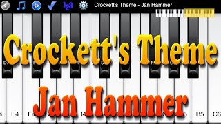 Crocketts Theme  Jan Hammer  How to Play Piano Melody [upl. by Evangelin]