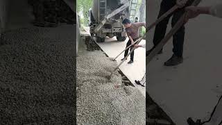 Grouting and hardening process of rural cement roads [upl. by Birdie]