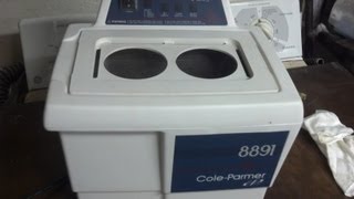 ColeParmer ultrasonic cleaner test 8891 [upl. by Eyde660]