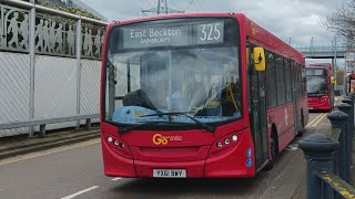 Full Journey  Diversion London Route 325 Prince Regents  East BecktonSainsburys YX61BWY SE123 [upl. by Aseek]