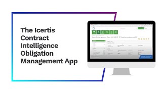 Reduce Contract Risk with Icertis Contract Intelligence Obligation Management App [upl. by Eyahs992]