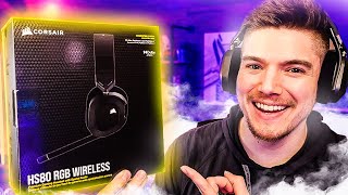 The NEW Corsair HS80 Wireless Headset is SUPER Impressive [upl. by Marabelle]