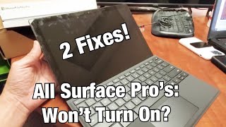 All Surface Pros Wontt Turn On or Wake Up Black Screen 2 Fixes [upl. by Alinoel]