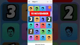 10 November Major puzzle durov Solved Today  Major Daily combo card 10 November Major puzzle duro [upl. by Anaderol307]