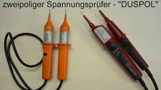 zweipoliger Spannungsprüfer  DUSPOL expert [upl. by Eadwine]