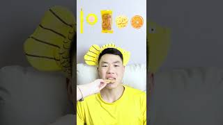 🧀🧇🥟🎧ASMR Yellowthemed Mukbang  Perfect for Sleepimmersive asmr asmrsounds funny [upl. by Mirilla]