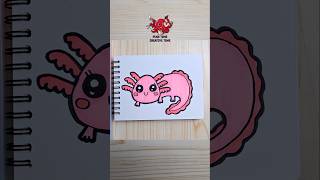 Drawing axolotl howtodraw axolotl shortdrawingideas easydrawing [upl. by Nehtanhoj]