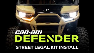 CanAm Defender  Street Legal Kit Install  WD ELECTRONICS [upl. by Nylecaj188]