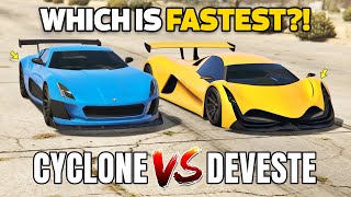 GTA 5 ONLINE  CYCLONE VS DEVESTE WHICH IS FASTEST [upl. by Pamela562]