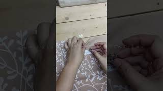 cara memasang kancing magnet pada kain diy sewing kerajinankainperca sewingtutorial [upl. by Gnouhp792]