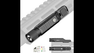 Under USD30 Picatinny amp Mlok Mounted 1750lm Zoomable Flashlight w Battery Level Indicator [upl. by Inavoj23]