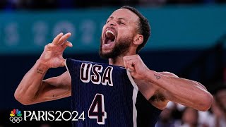 Steph Curry Gets Team USA OVER THE FINISH LINE in gold medal game  Paris Olympics  NBC Sports [upl. by Houston779]