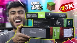 I BOUGHT EVERY CHEAPEST GPU EVER 🔥 Best GPU For Gaming Under Budget ⚡ [upl. by Alliehs]