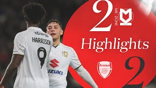 MK Dons v Arsenal U21 Highlights [upl. by Gillman]