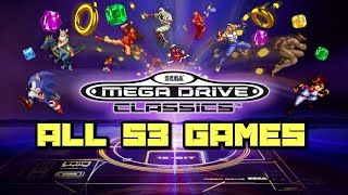 Sega Mega DriveGenesis Classics for PS4 amp Xbox One  All 53 Games Shown [upl. by Dielu38]