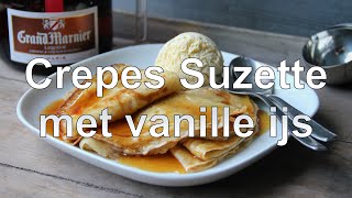 Crepes Suzette met vanille ijs recept [upl. by Amimej]