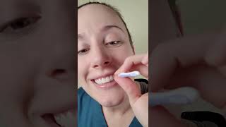 To use an interdental brush simply insert it between two teeth [upl. by Bamberger645]