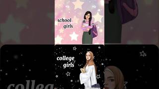 schol vs collage girls bg🛍️shoes👟dress👗viralyoutubeshortsshortvideotrendingshortsfeedshorts [upl. by Peri169]