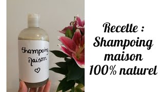 Recette Shampoing maison 100 naturel  DIY [upl. by Oab985]