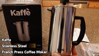 Kaffe Stainless Steel French Press Coffee Maker [upl. by Price480]