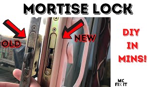 How to Replace a Sliding Glass Door Mortise Lock Complete Guide [upl. by Enrobialc520]