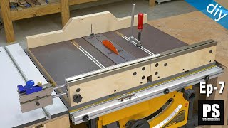 DIY Table Saw Sled with Adjustable Zero Clearance  Mobile Workbench EP 7 [upl. by Margi]